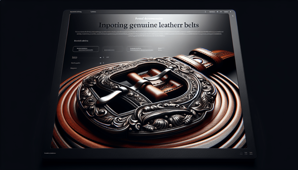 When To File ISF For Genuine Leather Belts